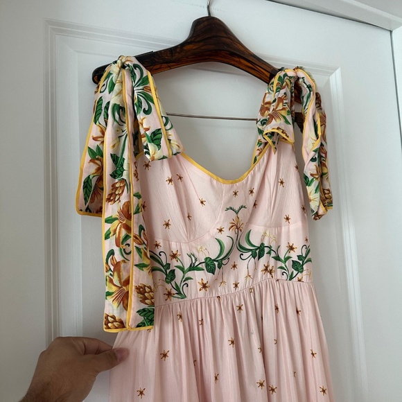 Farm Rio Pink Botanical Beauty Shoulder Bow - Picture 2 of 9